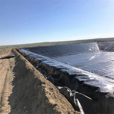 Гладкая текстурированная поверхность 1,5 мм Геомембрана из HDPE для водонепроницаемой пластмассовой плотины 1,0 мм