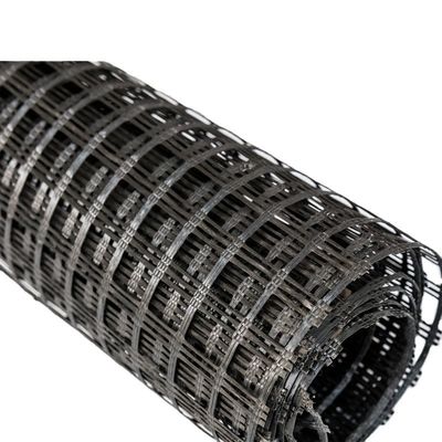 Белая полиэстерная одноосевая георешетка с PVC покрытием 30kn/M-1000kn/M в китайском дизайне