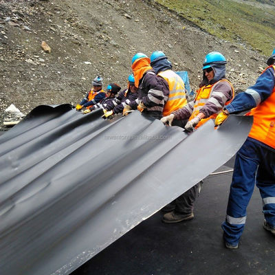 Китайский стиль дизайна 1,0 мм гладкая поверхность HDPE черный геомембранный ролик для креветок