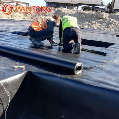 Водонепроницаемая линейка водонепроницаемая рыбная ферма 1,5 мм HDPE геомембрана для китайского стиля дизайна