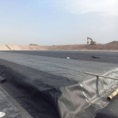Черный цвет 1 мм HDPE геомембрана рыбная ферма прудовой подкладки с современным стилем дизайна
