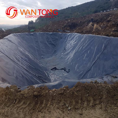 GB/ASTM GRI-GM13 Стандартная черная геомамбранная водоемная подкладка из HDPE для водоема для рыб и креветок