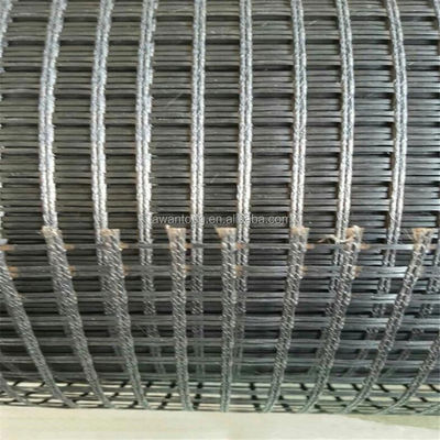 CE/ISO9001 Утверждена 25-200kn/m Дорожное строительство Одноосевая двуосевая ПВХ покрытая полиэстерная геогридная сетка