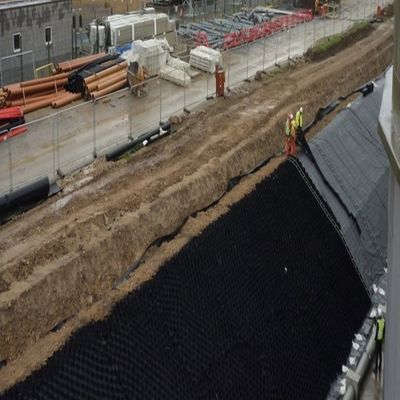 50-200 мм HDPE Geocell Gravel Grid для стабильного строительства дорог Нет послепродажного обслуживания