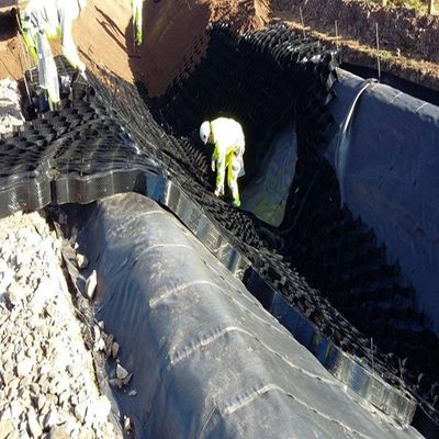 50-200 мм HDPE Geocell Gravel Grid для стабильного строительства дорог Нет послепродажного обслуживания