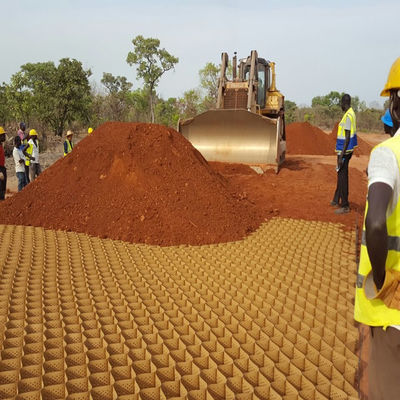 Текстурированная гладкая поверхность высотой 100 мм HDPE геоэлемент для проектов устойчивой инфраструктуры
