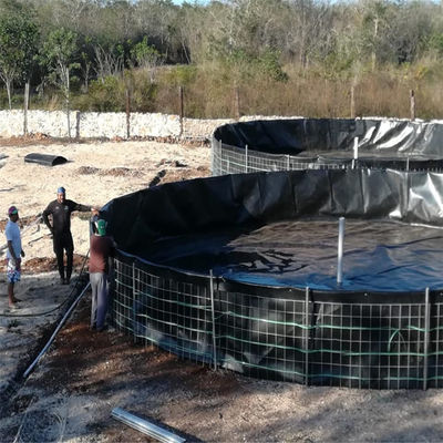 1 мм пластмассовая геомембрана из HDPE для традиционного дизайна в круглой резервуаре для рыб