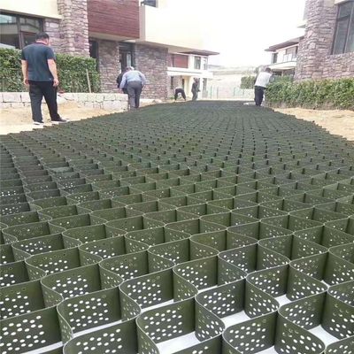 Желтый HDPE геоклеточный гравий для стабильной и долговечной стабилизации почвы лошадиных ферм