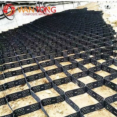 Двухцветный HDPE геоклеточный гравийный стабилизатор для дорожного строительства и защиты склонов