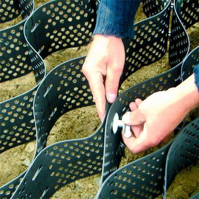 2 м ширины HDPE геоэлемент для стабилизации почвы поддерживающие стены прочные и долговечные