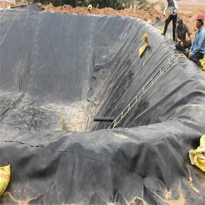 0.2 мм HDPE геомембрана водонепроницаемая брезентная облицовка для биофлоковых рыбоводческих водоемов