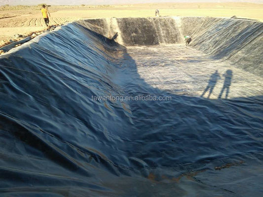 Гладкая геомембрана HDPE плотина Рыбный бак сельскохозяйственный пруд Liner Геомембраны 1 мм 2 мм