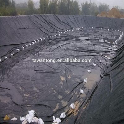 1 мм 1,2 мм 1,5 мм HDPE геомембрана для дамбы или искусственного озера Черный Зеленый Синий Белый