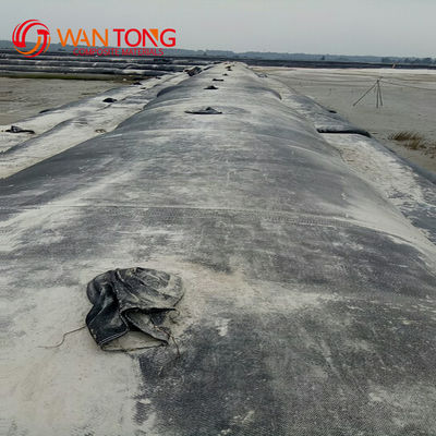 Черный PP Geotextile Geotube для защиты банков и крыши садовой дорожной основы