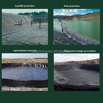 GB/ASTM GRI-GM13 Стандартная геомембрана из HDPE для биопереваривающего линера из 100% необработанного материала
