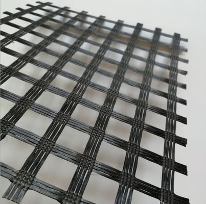 50-50kn Полиэстер Geogrid/ PET Geogrid для укрепления берегов рек Применение дорожного полотна