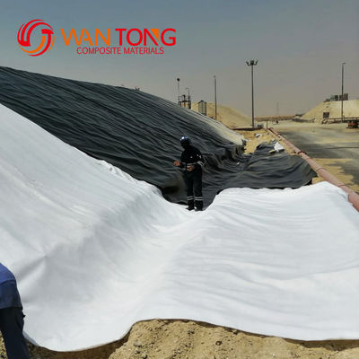 Гладкая 1,5 мм HDPE геомембрана для водоемов и бассейнов сырье HDPE LLDPE