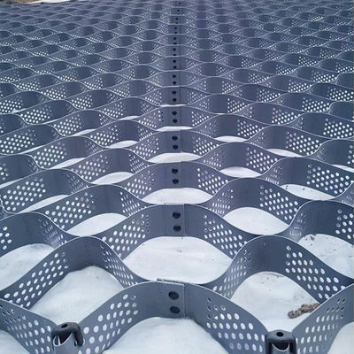 1.1mm-1.7mm Толщина HDPE Geocell для набережной поддерживающей стены гравия стабилизации