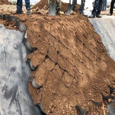 Белая гладкая поверхность HDPE геоцель для устойчивой стабилизации почвы и контроля эрозии