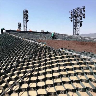Белая гладкая поверхность HDPE геоцель для устойчивой стабилизации почвы и контроля эрозии