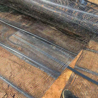 Высокая прочность 40kn/M HDPE одноосевая пластмассовая георешетка для 50 м длины ролика и 1 м ширины