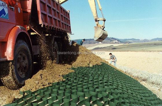 Традиционный дизайн укрепления грунта Геосетка HDPE материал Геоклетка гравий для тротуара