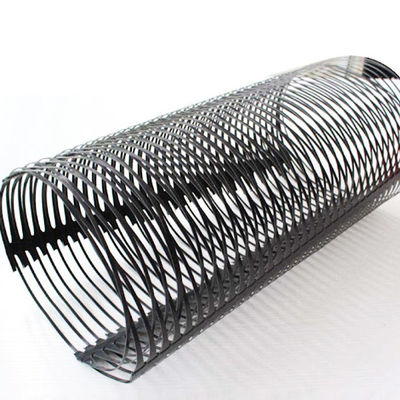 120KN HDPE Пластмассовая одноосевая геосетка для геосинтетической стабилизации 50 м длина ролика