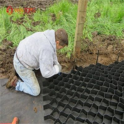 Геоэлеты для защиты склонов дорог на подъездах HDPE настил Пластиковый гравийный стабилизатор