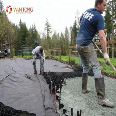 Геоэлеты для защиты склонов дорог на подъездах HDPE настил Пластиковый гравийный стабилизатор