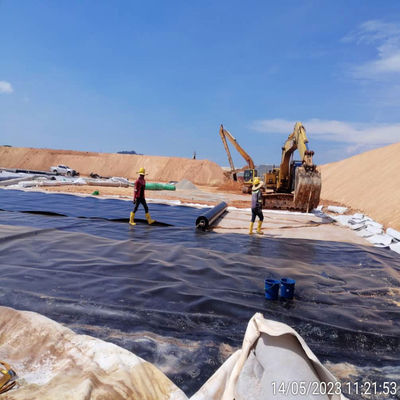 Китайский стиль дизайна 1,0 мм гладкая поверхность HDPE черный геомембранный ролик для креветок