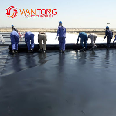 Китайский стиль дизайна 1,0 мм гладкая поверхность HDPE черный геомембранный ролик для креветок