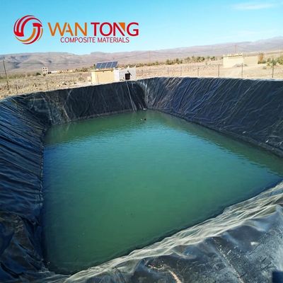 Специализированная ширина Черный водонепроницаемый HDPE Geomembrane Liner 1 мм для аквариума для рыбоводства