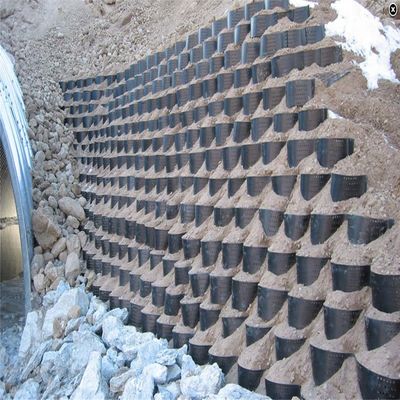 1.0-1.7MM Толщина полиэтиленовая геоцелла HDPE для травяной сетки на автомагистралях