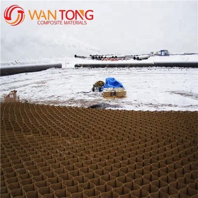Традиционный дизайн текстурированной и перфорированной HDPE пластмассовой геоэлементы для дорожного строительства