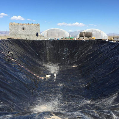 Современный стиль дизайна 40 миллилитров или 1 мм гладкая геомембрана HDPE прудовой подкладки обучение на месте