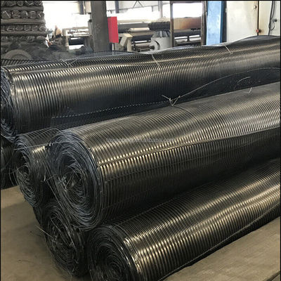 Ширина 1 м Высокая прочность PP/HDPE Одноосевая пластмассовая георешетка для удерживающей стены 110kn/M