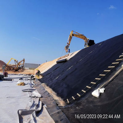 Современная геомембрана HDPE 0,5 мм 0,75 мм для рыбного водоема