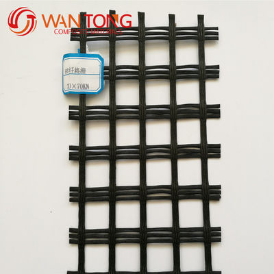 5 м ширины стекловолокна Geogrid Warp вязание для усиления асфальтового покрытия CE/ISO9001