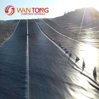 1 мм 2 мм 3 мм гладкая поверхность HDPE водонепроницаемая геомембрана для пруда дамбы