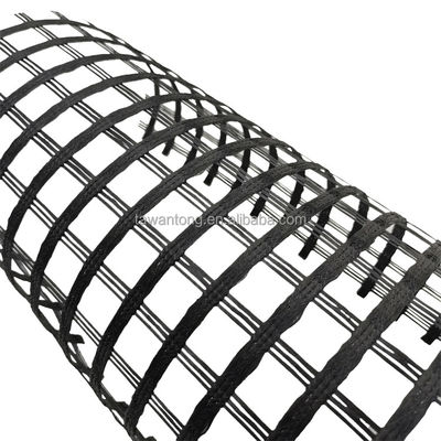 Высокая прочность на растяжение ПВХ покрытая полиэстером Geogrid Biaxial 100m/roll для Geogrid цены