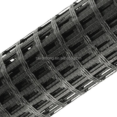 Высокая прочность на растяжение ПВХ покрытая полиэстером Geogrid Biaxial 100m/roll для Geogrid цены