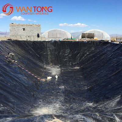 Геомембрана для водоемов рыбоводческих хозяйств в черно-белом HDPE для защиты окружающей среды