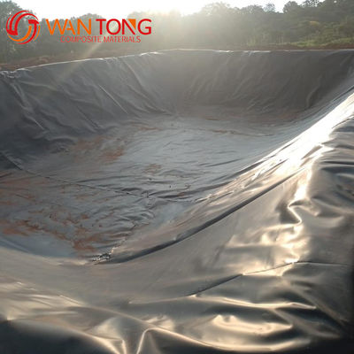 Геомембрана для водоемов рыбоводческих хозяйств в черно-белом HDPE для защиты окружающей среды