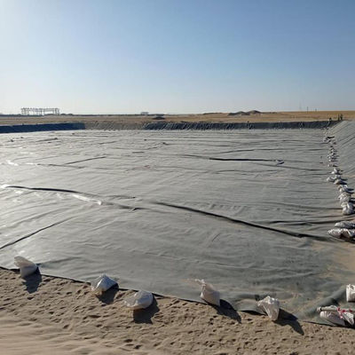 Геомембрана из HDPE для пруда с креветками в Индонезии толщина 1 мм прочный материал