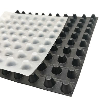 Высота 8 мм HDPE PP нетканый композитный дренажный лист/дренажная доска