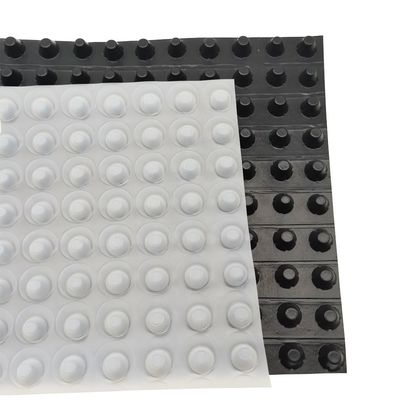 Высота 8 мм HDPE PP нетканый композитный дренажный лист/дренажная доска