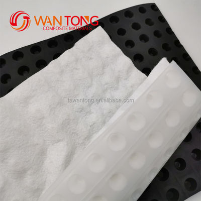 60 мм Высота HDPE Dimple Пластмассовый дренажный доски для гольф-полей и крыши гидроизоляции