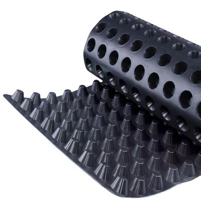 60 мм Высота HDPE Dimple Пластмассовый дренажный доски для гольф-полей и крыши гидроизоляции