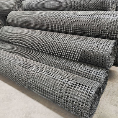 Geogrid Mesh Биаксиальная PP Пластиковая геогрид для дорожного укрепления Mesh Размер 25,4 * 25,4 мм