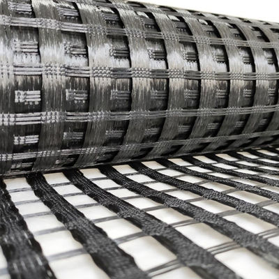 Сооружение дорог 50kn 80kn 100kn Полиэстер Pet Geogrid Толщина 0,2 мм-4 мм